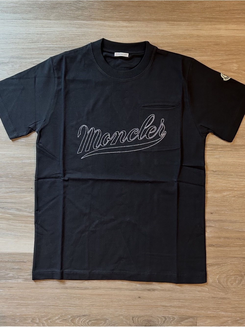 Moncler Script T-Shirt - Black - Size Extra Large - NWOT
